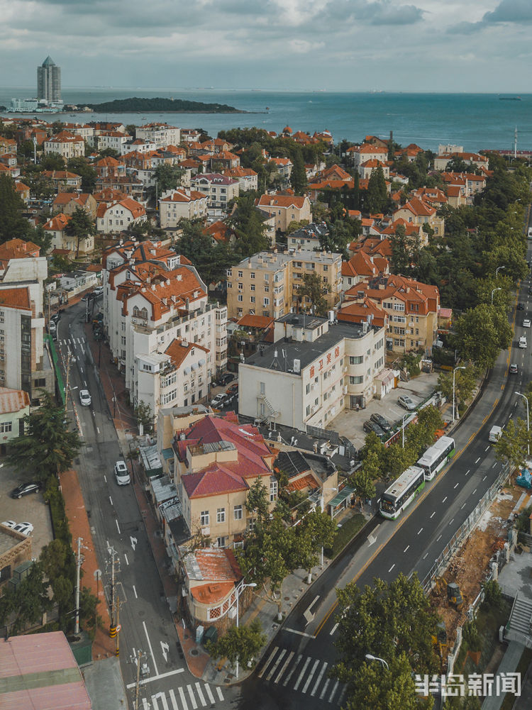 童话般|雨后青岛老城焕然一新 空中俯瞰仿佛童话世界
