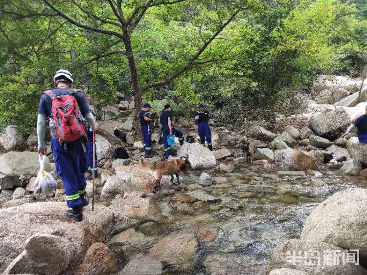 40|六旬老太爬崂山突发病 众人接力40分钟抬下山
