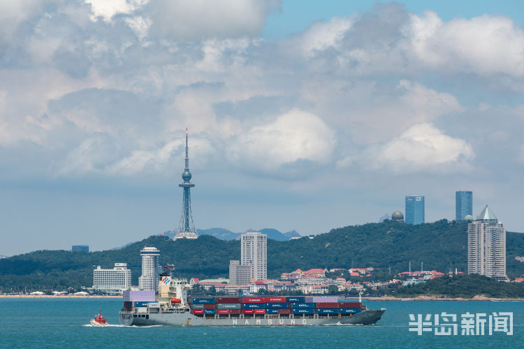 眺望|从西海岸眺望东海岸 欣赏蓝天下的青岛之美