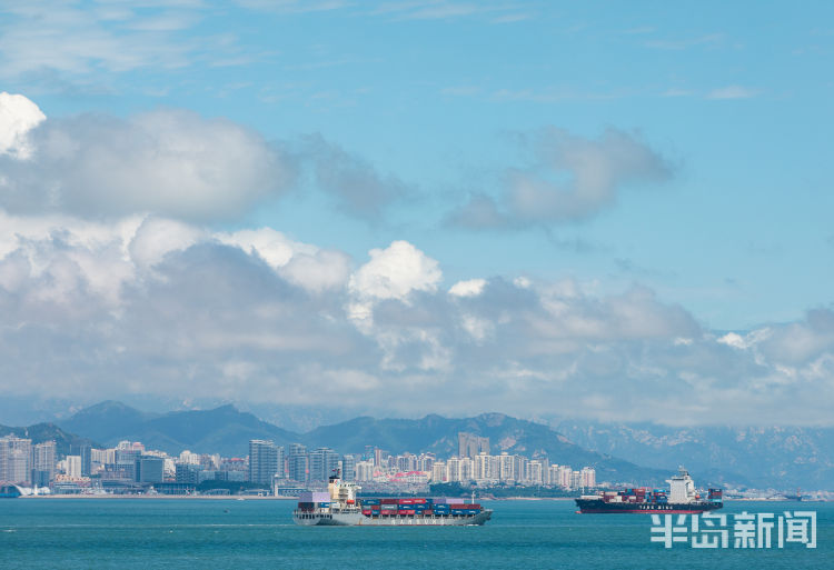 眺望|从西海岸眺望东海岸 欣赏蓝天下的青岛之美