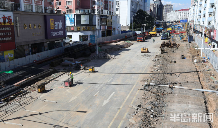 威海路|威海路封闭施工 预计工期为期两个月 现场是这样的