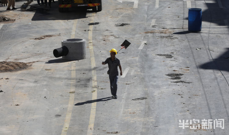 威海路|威海路封闭施工 预计工期为期两个月 现场是这样的