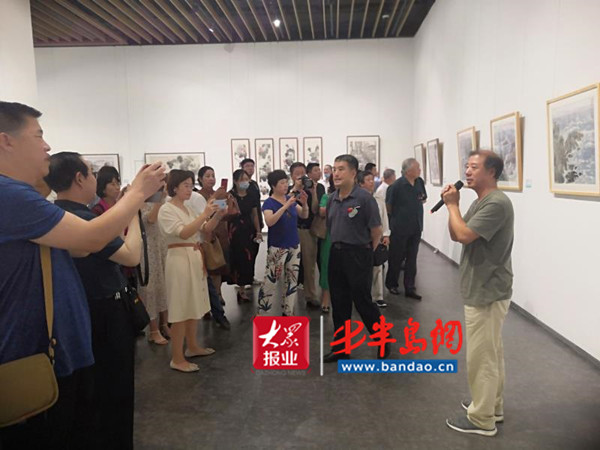 拥抱海疆|拥抱海疆——庆祝八一建军节军旅画家作品展在胶州举行