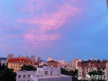 |美到犯规！7月29日傍晚青岛的天空是粉色的 30日起雨水上线