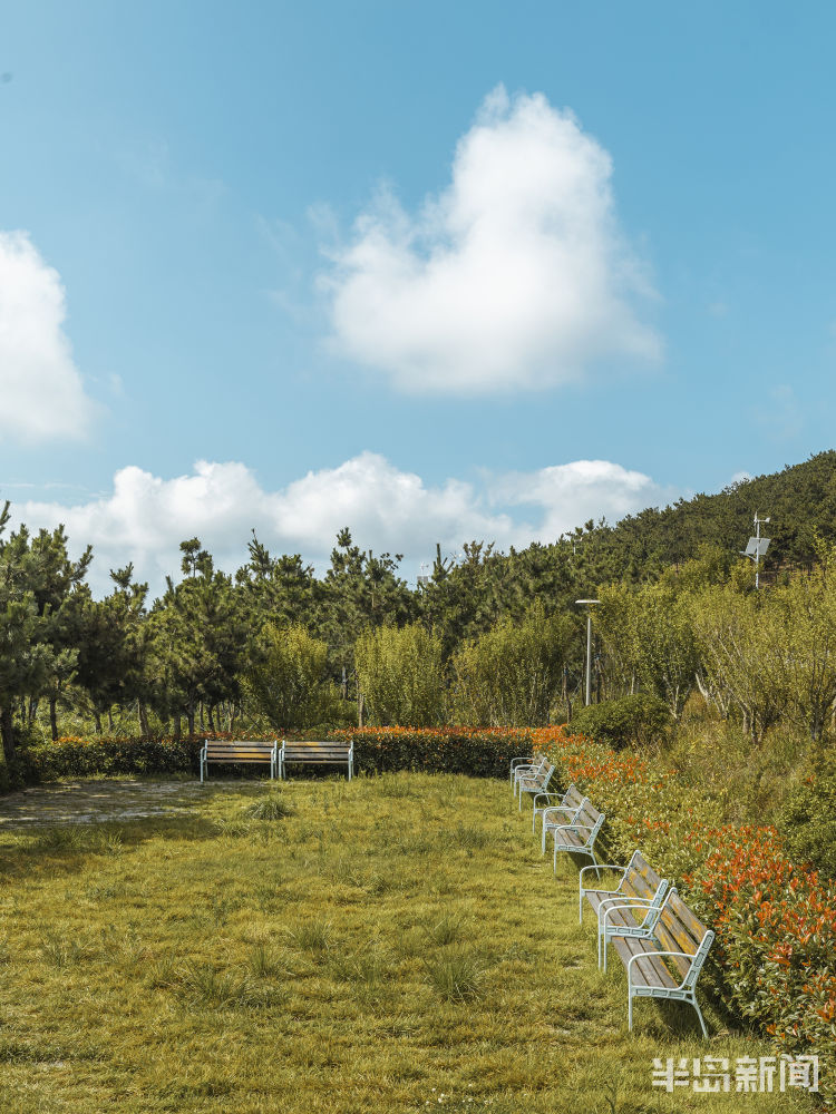 海路|航拍西海岸新区九龙山路蜿蜒环海的美丽景色