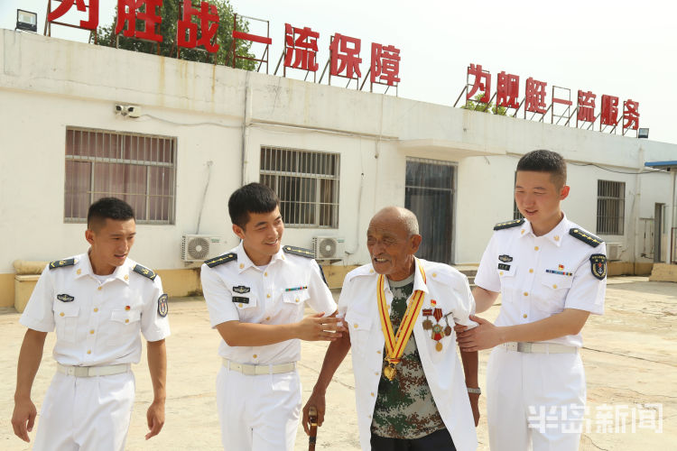 忆往昔|北部战区海军某舰船装备技术保障大队：老英雄进军营 忆往昔峥嵘岁月 叹今朝翻天巨变