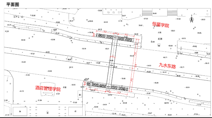 46.8|李沧区九水东路人行天桥工程批前公示 主梁长度46.8米