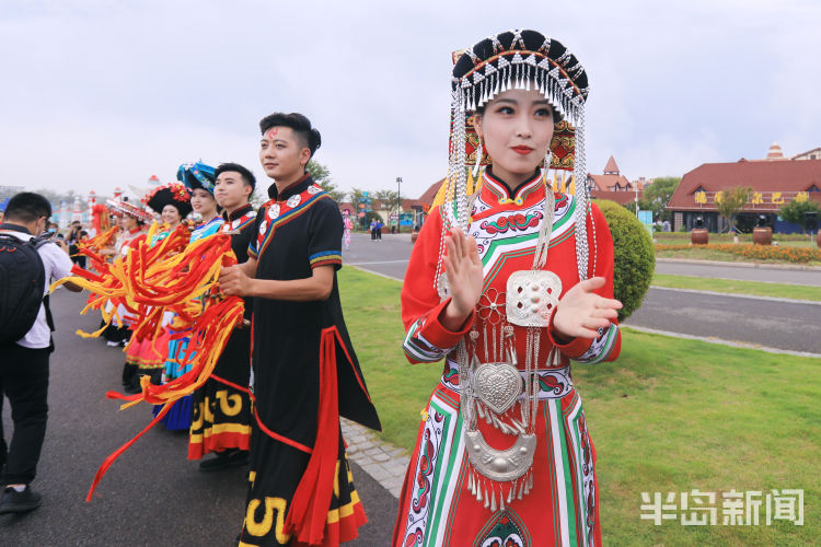 开城|青岛金沙滩啤酒城开城之最美中国民族风