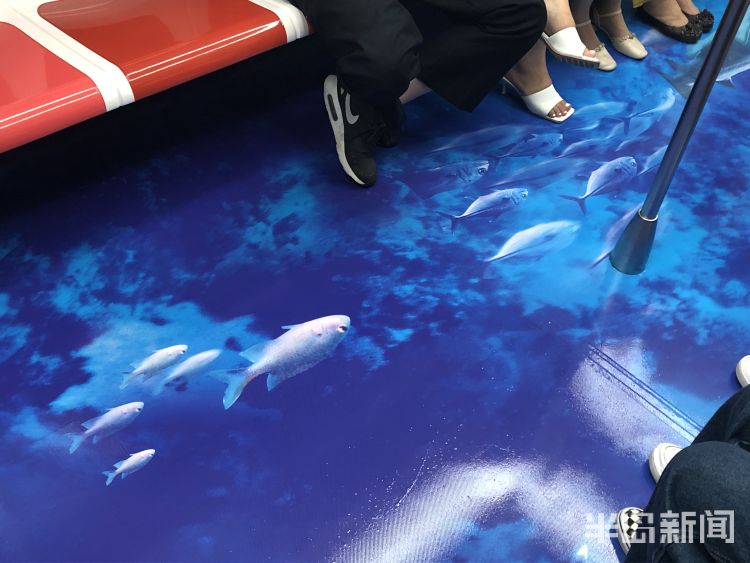 快上车|一脚踩在雪窝里！崂山山海四季装进青岛地铁 还不快上车