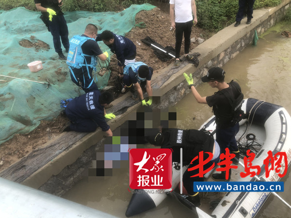 胶州|突发！胶州男子夜间落水！蓝天救援队紧急救援