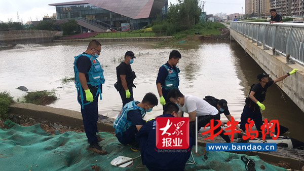 胶州|突发！胶州男子夜间落水！蓝天救援队紧急救援