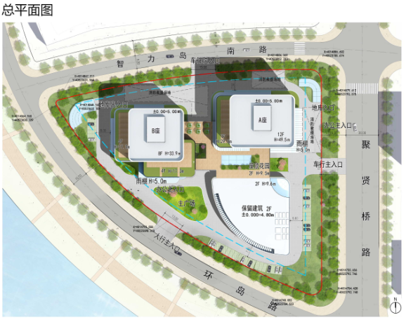 青岛高新区中版集团青岛数字产业园规划公示 总建面45667㎡