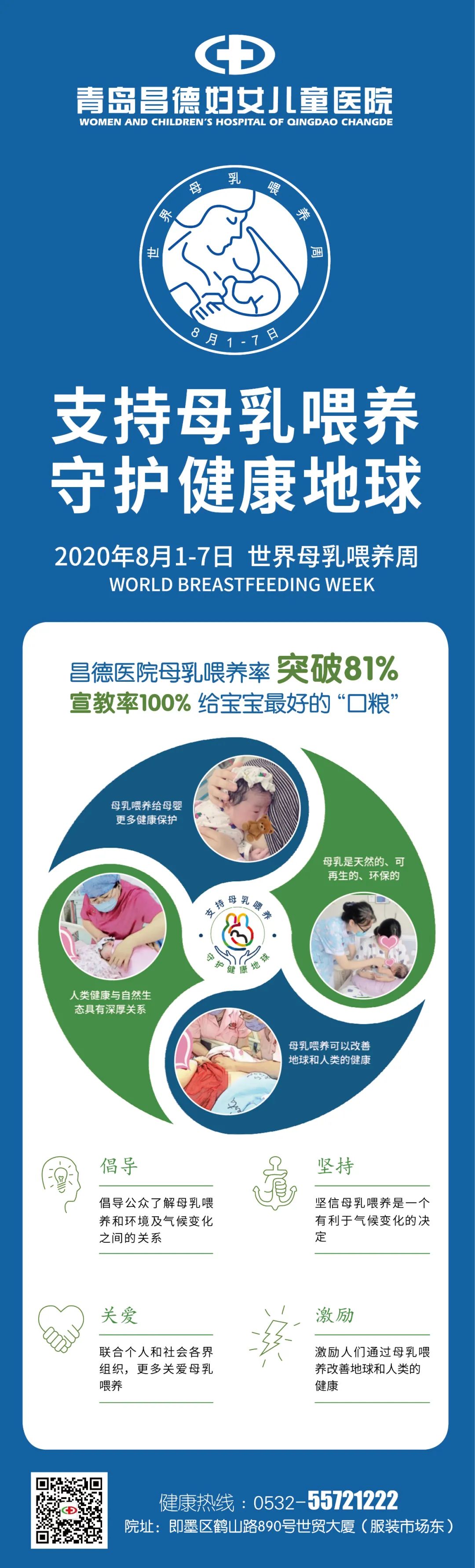 昌德医院|【我是母乳喂养代言人 】昌德医院母乳喂养率突破81%，宣教率100%，给宝宝最好的“口粮”！