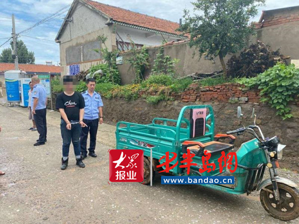 胶州|胶州：巡逻遇到老“熟人”，这电动车就是刚偷的！