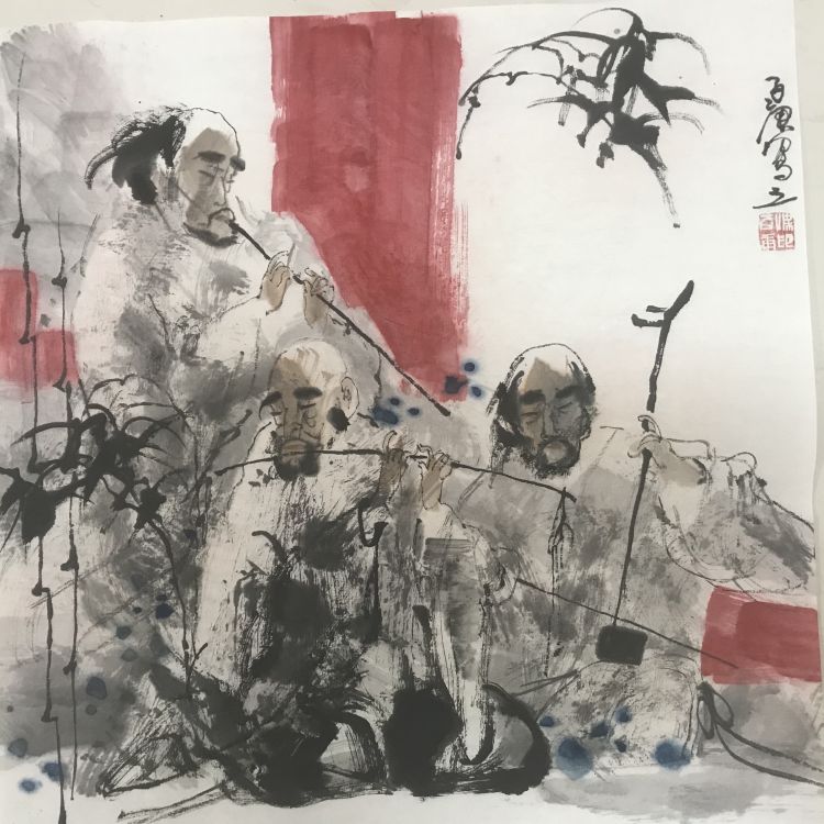 |古拙苍劲 内蕴神秀——梁百庚人物画欣赏（之十一）