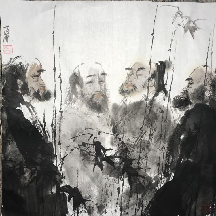 |古拙苍劲 内蕴神秀——梁百庚人物画欣赏（之十一）