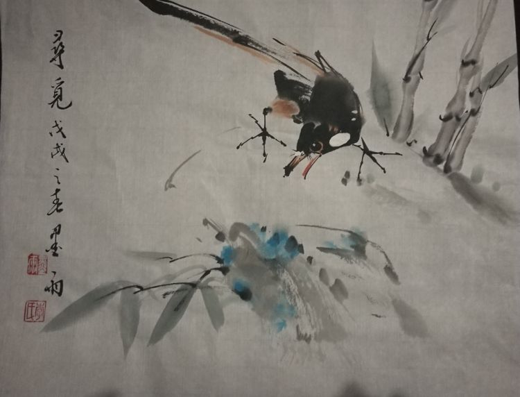 |般若花开——墨雨笔下的禅意花鸟