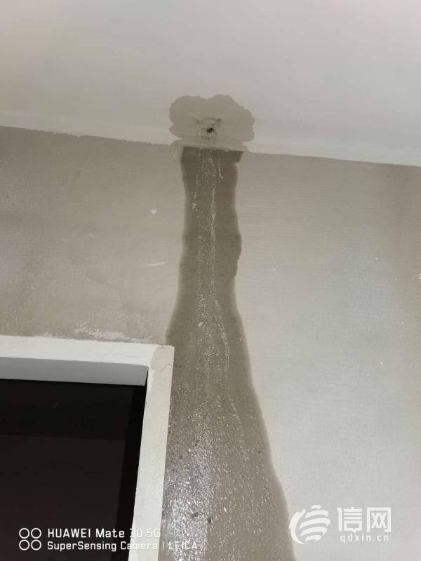 |鲁商泰晤士小镇刚收房就漏水 屋顶防水被人为破坏？