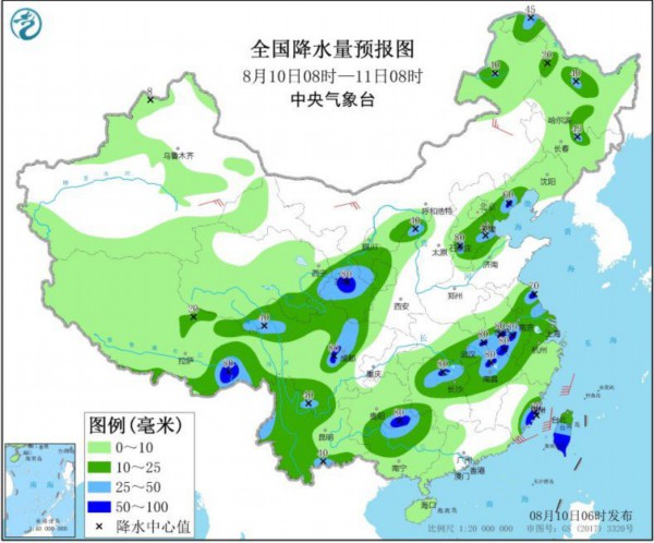 |华北东北等地将有强降雨 江南华南等地有高温天气