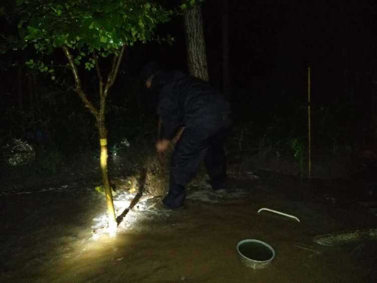 感谢|老人雨夜被困屋内民警帮助排水解围 家人赠送锦旗表感谢