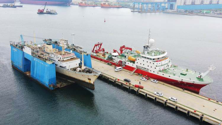 科考船|退役远洋科考船“科学一号” 正式入驻古镇口核心区！