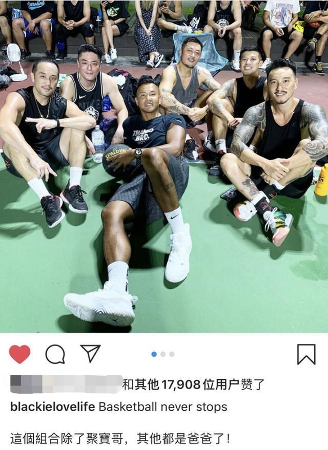 余文乐|霍建华余文乐黑人同框打篮球 昔日男神逃不过变大叔