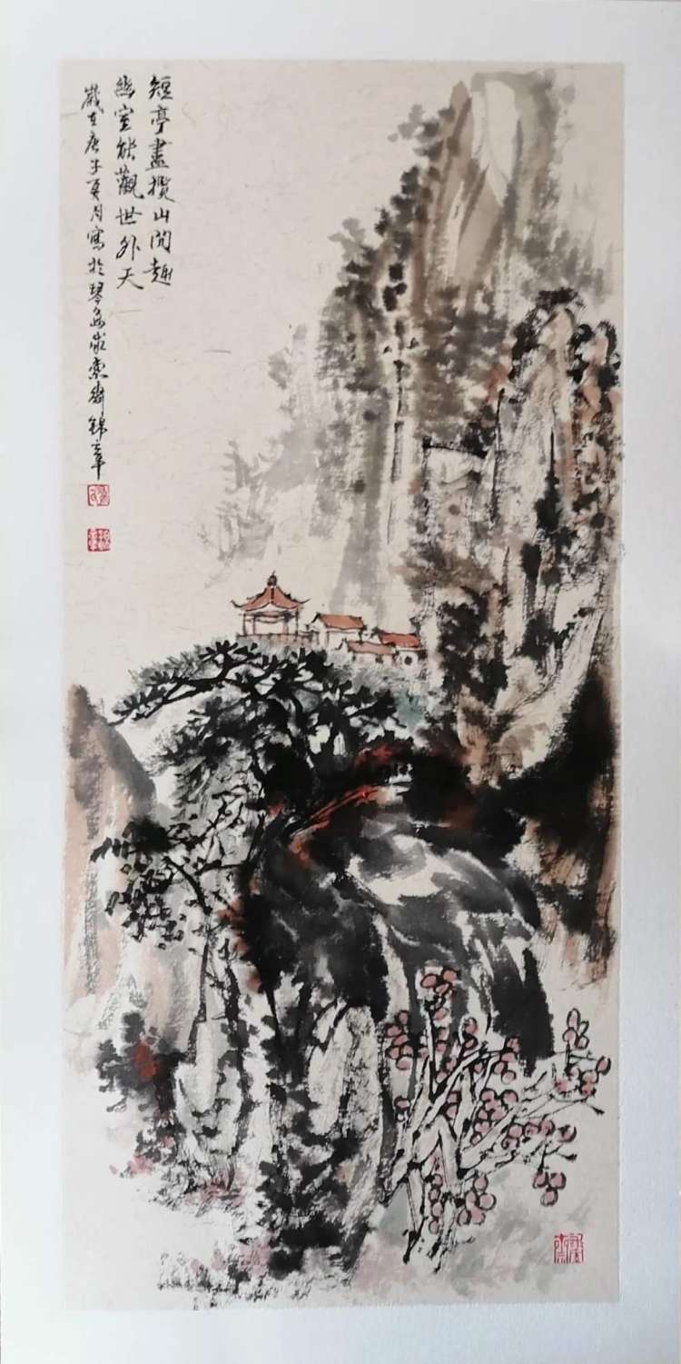 苍秀|【回澜阁】峰峦苍秀 意境壮美——翟锦章山水画欣赏（之七）