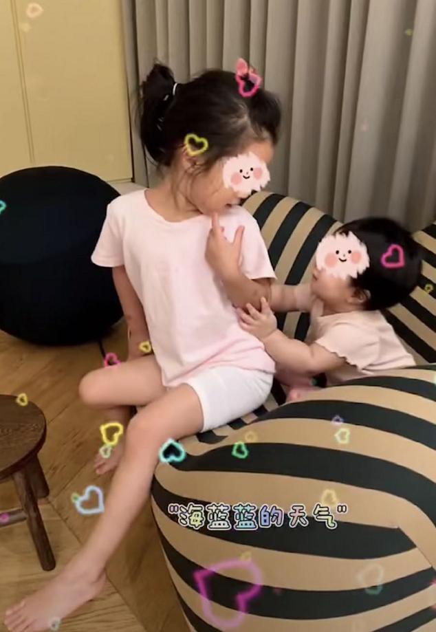 |陳赫曬與兩女兒溫馨合照妹妹正臉曝光 前妻許婧七夕與男友秀恩愛甜蜜爆棚