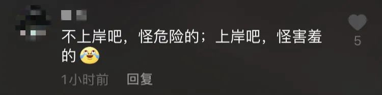 上岸|平度捕鱼哥被湍急水流冲掉裤子走红网络 网友：水不正经，不上岸危险上岸害羞