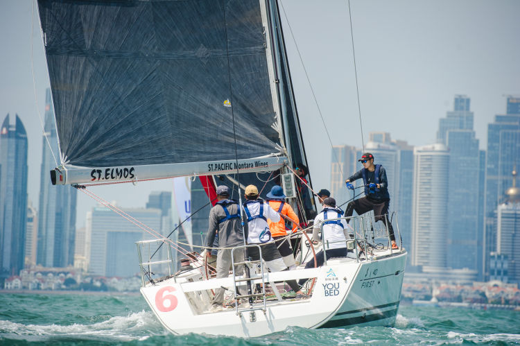 青岛|青深双城帆船赛青岛站比赛首日战罢 青岛“海豚”战队一“帆”绝尘