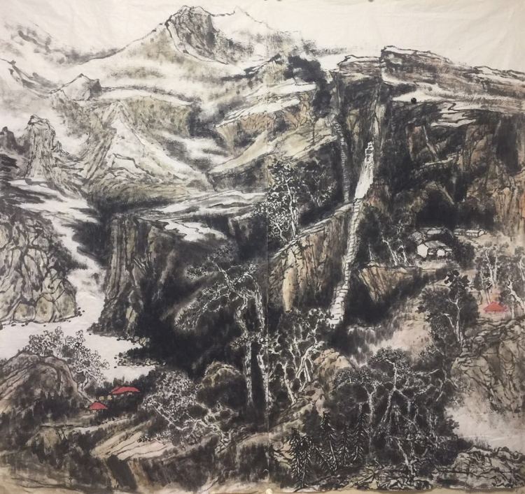 回澜阁|【回澜阁】水墨丹青中的如画江山——崔士文书画作品欣赏