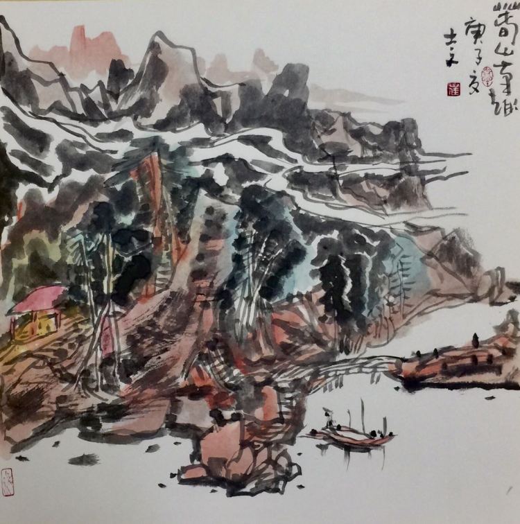 回澜阁|【回澜阁】水墨丹青中的如画江山——崔士文书画作品欣赏