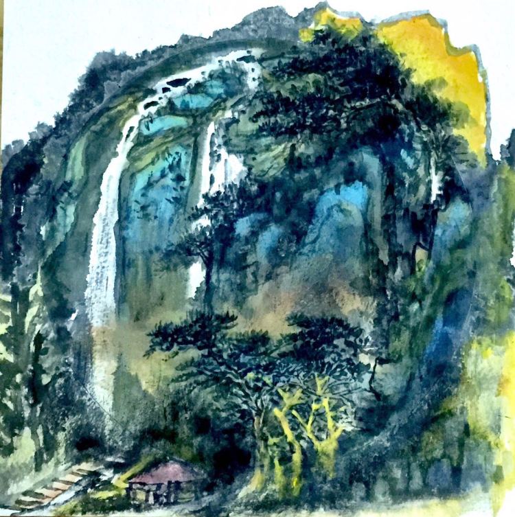 回澜阁|【回澜阁】水墨丹青中的如画江山——崔士文书画作品欣赏