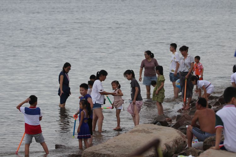 约会|市民周末约会青岛“后海” 赶海、钓鱼、遛娃、聚餐各得其乐