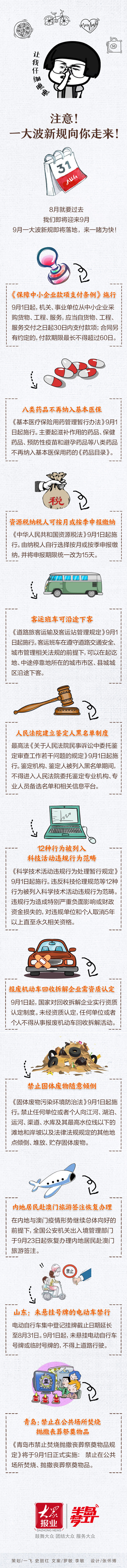 长图|长图站丨青岛人快看！9月一大波新规即将落地