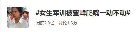 晒出|女生被蜜蜂爬嘴一动不动！网友纷纷晒出自己的军训记忆：顺拐真的会传染……
