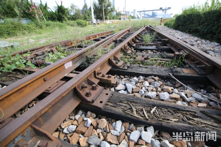 青岛沧口德江路一段废弃铁路专用线废弃的铁路远去的记忆