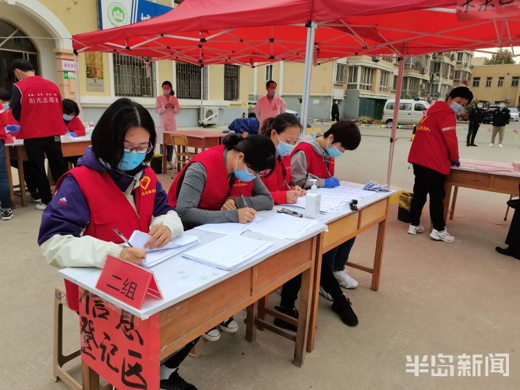 城阳区13万余名文明实践志愿者集结支援核酸检测一线