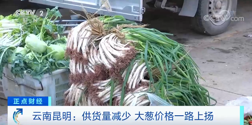 哪般|云南昆明：短短几天大葱价格涨两倍 或和气候与市场因素有关