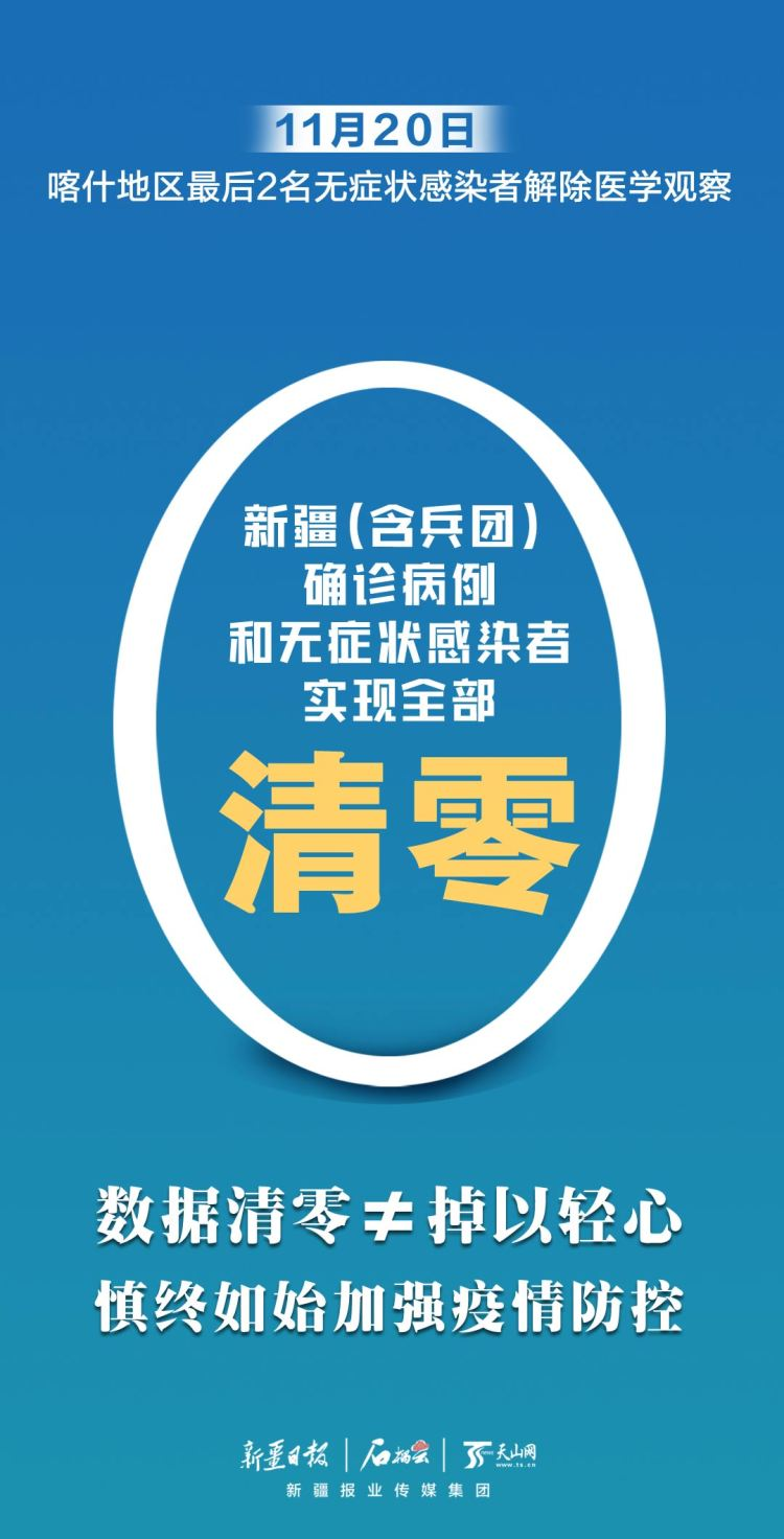 清零|新疆现有确诊病例和无症状感染者全部清零