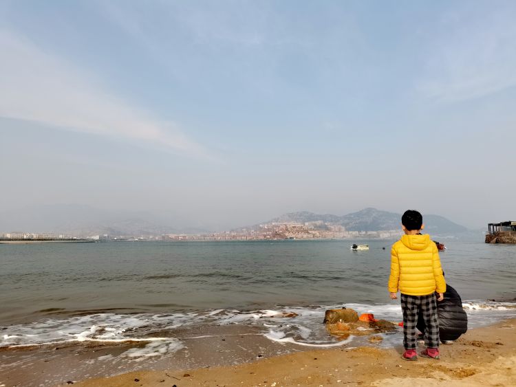 崂山沙子口海湾潮涨