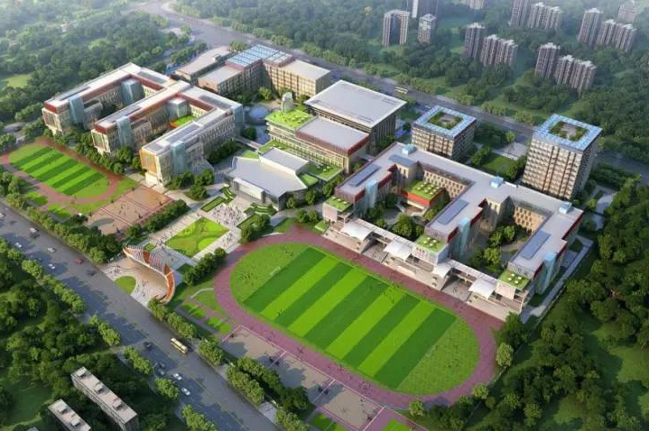 年底完工北京市二十一世纪国际学校青岛校区即将封顶