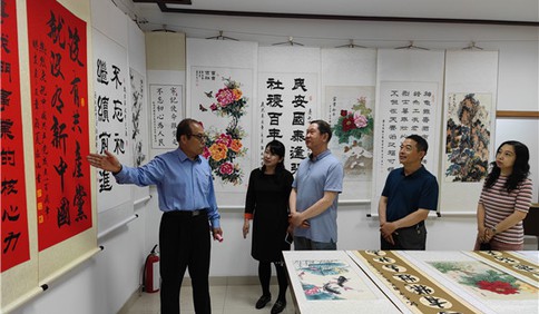 市北區(qū)舉辦“頌黨恩、跟黨走”慶祝建黨百年書畫展