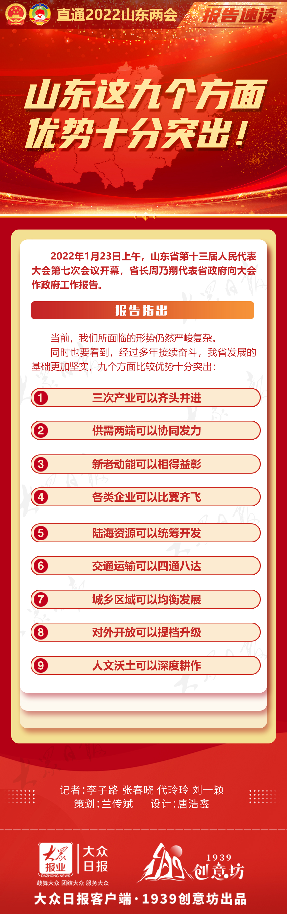报告速读｜山东这九个方面优势十分突出