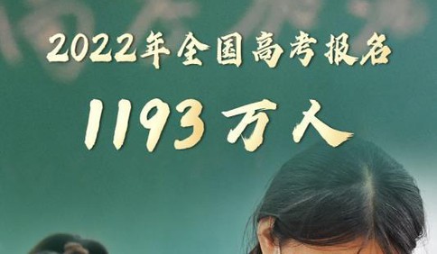 2022年全国高考报名1193万人 再创历史新高