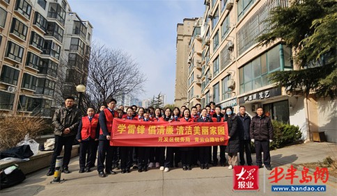 青岛税务开展“弘扬雷锋精神 让青春在奉献中绽放”主题团日活动