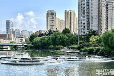 雨水集中，濱河景觀(guān)美如畫(huà)