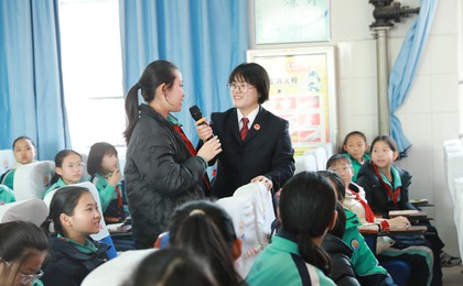 山东诸城：普法宣传活动进校园
