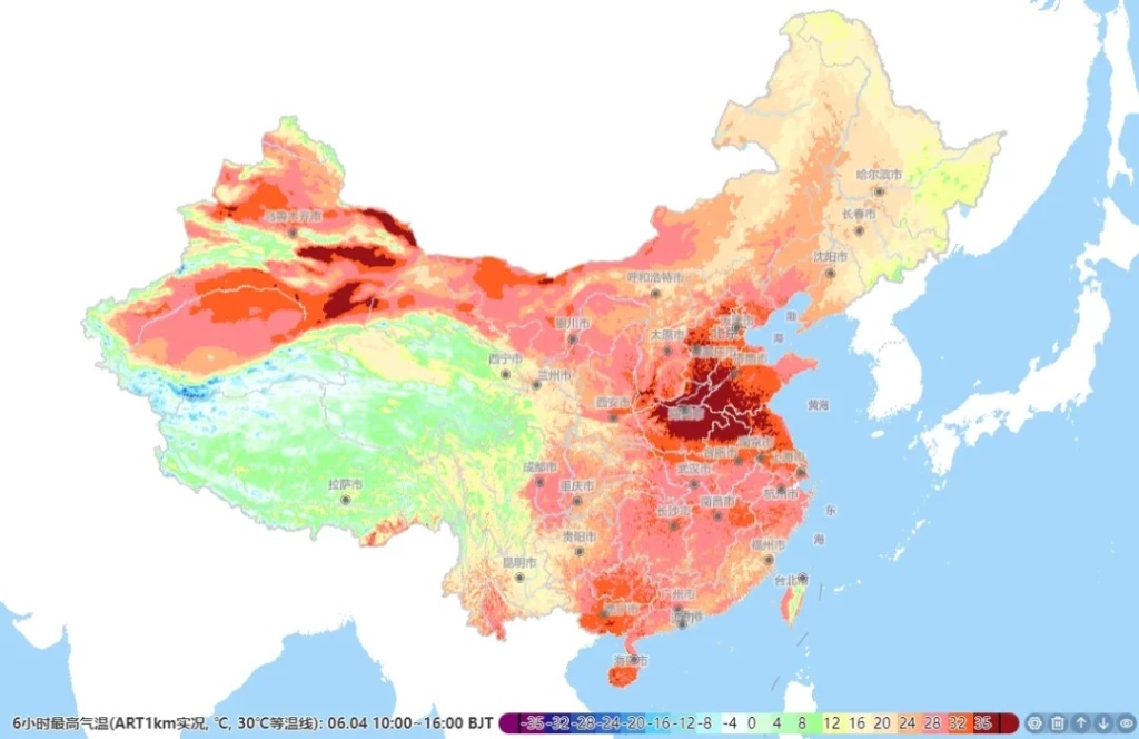 今日多地地表温度超60℃,高温范围还将扩大