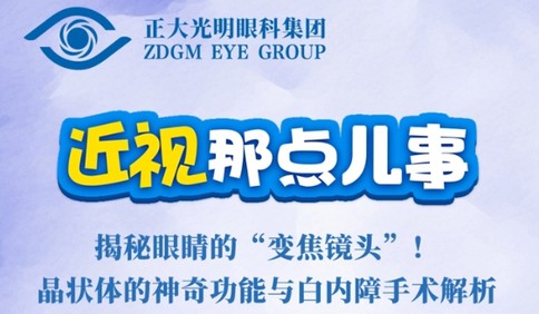 《近视那点事》：揭秘眼睛的“变焦镜头”!晶状体的神奇功能与白内障手术解析